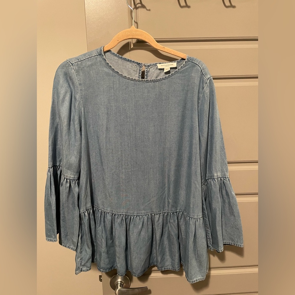 Jean Peplum Blouse